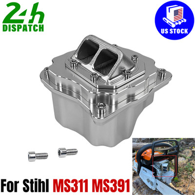 For Stihl MS311 MS391 Dual Port Muffler Aluminum Kit US Lightweight Performance