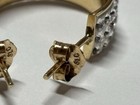 10k Yellow Gold Half Hoop Pierced Earrings 1.47 Grams — photo 8