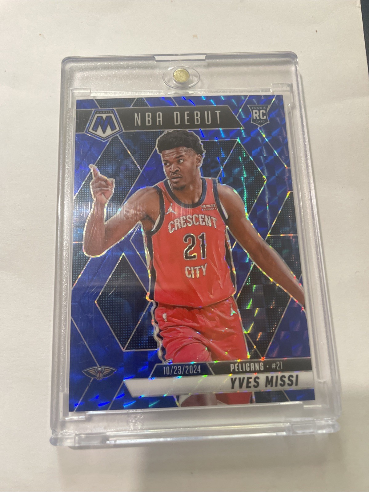 Yves Missi 2024-25 Panini Mosaic Nba Debut RC Blue Mosaic /199