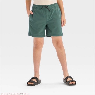 Boys Quick Dry Pull-On Shorts Cat & Jack Dark Teal Green XL Husky *SEE DEAL!!!*