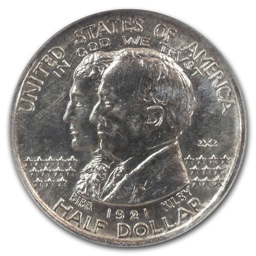 1921 2X2 Alabama Centennial Half Dollar MS-63 NGC - Picture 2 of 3