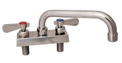BK Resources EVO-4DM-10 Evolution Series Deck Mount Faucet w/ 10'' Swing Spout