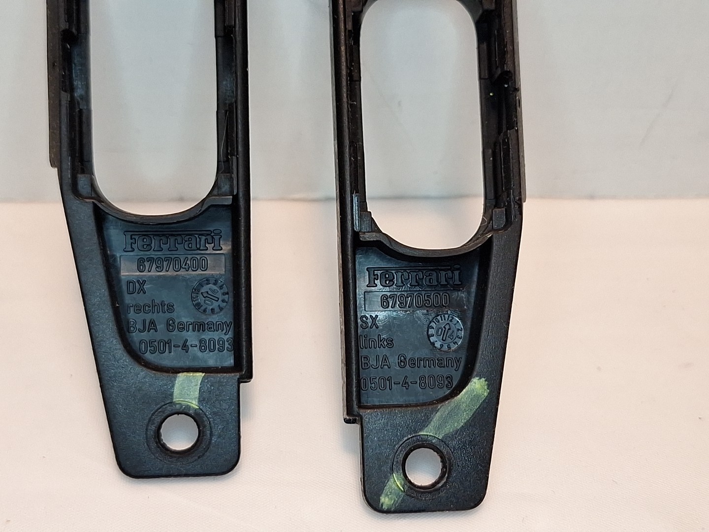 Ferrari 430 Window Switch CAP ONLY LEFT & RIGHT P/N 67970400 & 67970500 Sticky