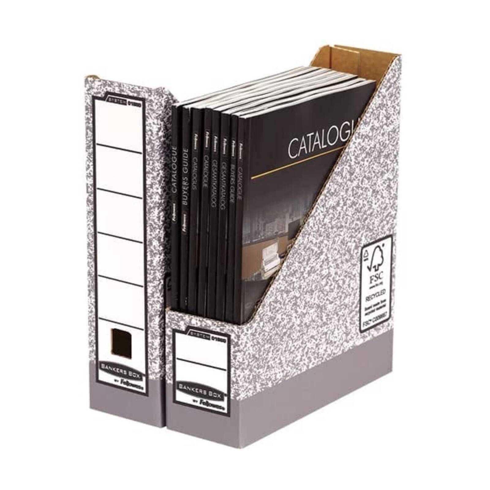 Fellowes Bankers Box System Magazine File Box Grey Pack 10 (0186004)
