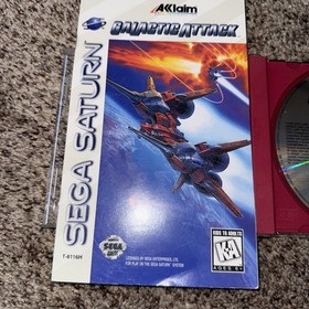 Galactic Attack (Sega Saturn 1995) -  Game and Manual Only - Tested