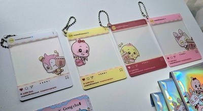 Neopets x Gong Cha - Acrylic Keychain Card Bundle Full Set of 4 w/ Unused Codes
