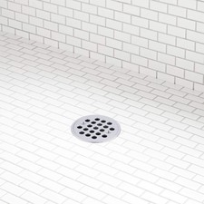 Signature Hardware 955227 FundamentALL 4-1/2" Round Shower Drain Chrome Showers