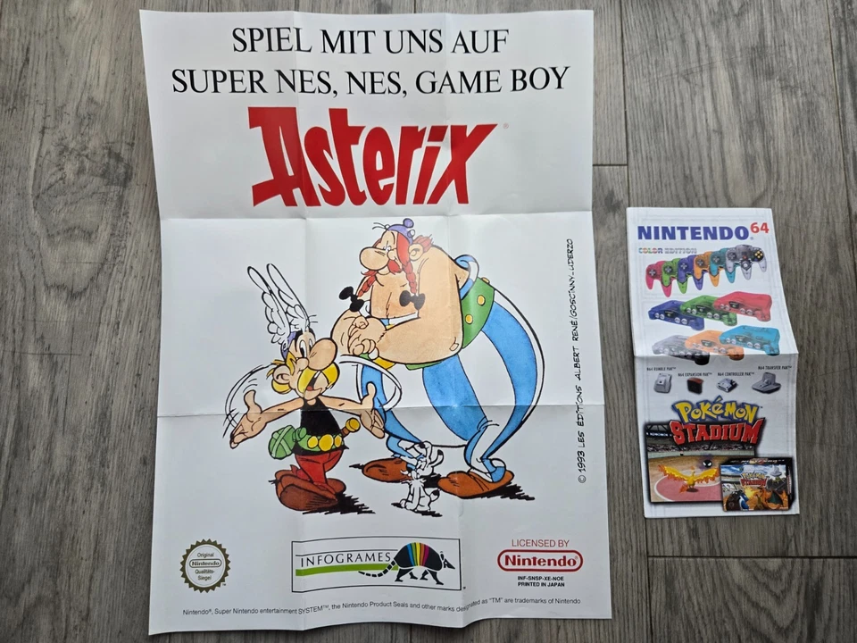 Super Nintendo Game Boy Nintendo N64 Anleitung GBA Poster RAR SELTEN - Bild 4 von 4