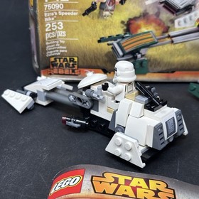LEGO Star Wars Ezra's Speeder Bike Sabine Wren 75090 w Box Inst - Complete