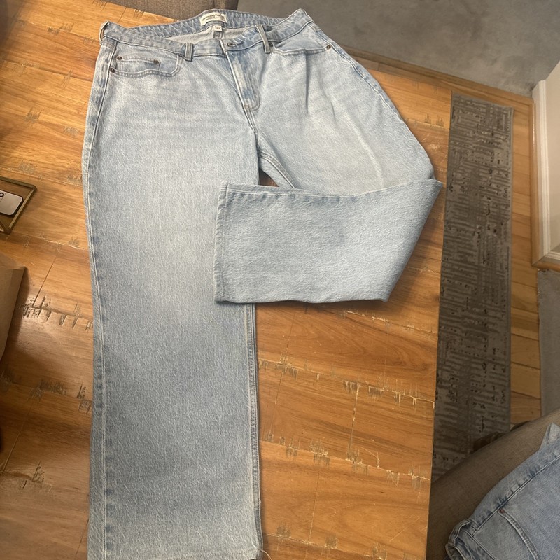 Abercrombie & Fitch Jeans Womens curve love mid rise 90s straight 32 short