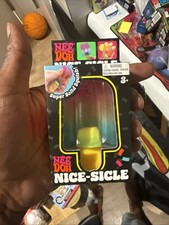 Nee Doh Nice-Sicle Popsicle Pink/Orange Rainbow Squishy Toy Authentic Unopened