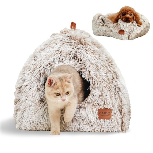 Katzenhöhle Katzenbett Katzenhaus Kuschelhöhle 45x45cm, 2