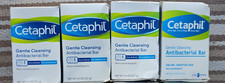Jabón en barra antibacteriano limpiador suave 4 barras Cetaphil 4,5 triclosán LEER FECHA