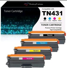 Sealed For Brother Toner Cartridges  TN431 / TN-431  Black / Color  4-Pack