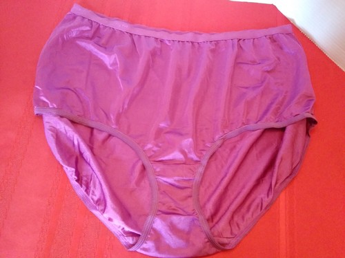 Höschen 100% Nylon seidig Sissy Oma Größe 11 dunkelrosa - Bild 2 von 3