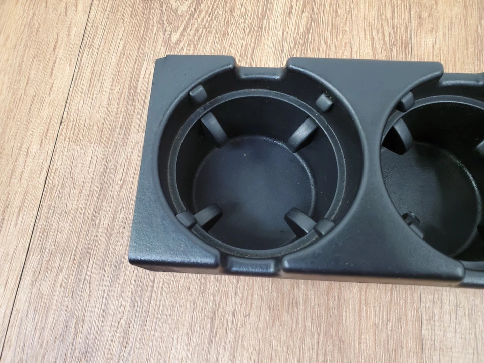 ✅ 01-06 OEM BMW E46 M3 325 330 consola central delantera portavasos negro Foto 2 de 4