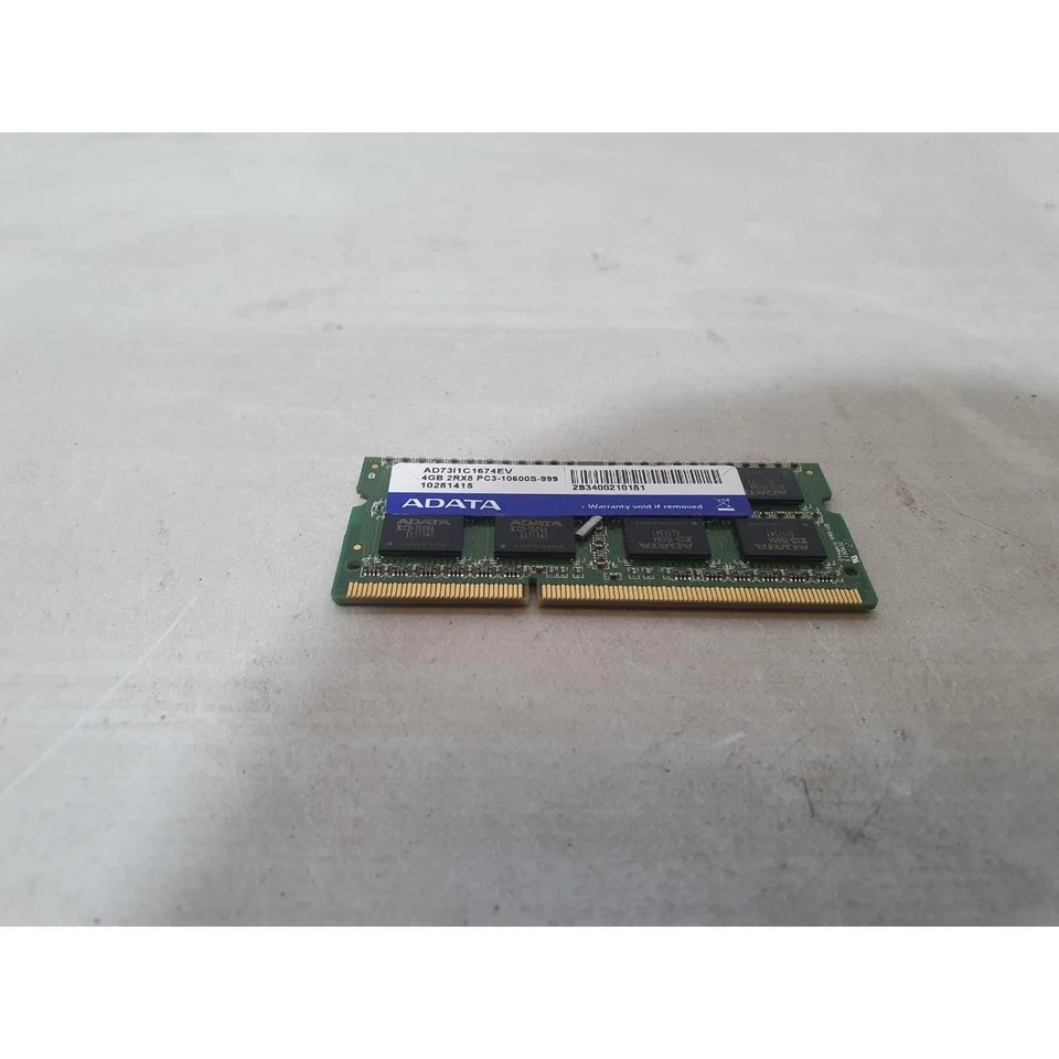 Adata AD73I1C1674EV DDR3 SDRAM 4GB PC3-10600S 1333Mhz Non-ECC SO-DIMM 204-Pin - Image 4 of 4