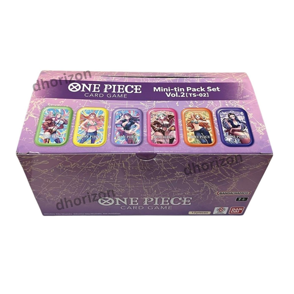 ONE PIECE CARD GAME Vol.2 Japanese Asian 12 Mini-Tins (6 Designs