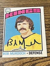 1976-77 O-Pee-Chee #74 Bob Murdoch Kings Auto Signed Deceased