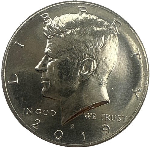 Moneda de 50 centavos de medio dólar Kennedy 2019-D de Estados Unidos