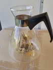 PYREX PINECONE DESIGN GLASS COFFEE CARAFE  GUC MCM VINTAGE SEE PICTURES BIN I