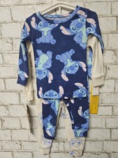 Disney Stitch 4 Piece Pajama Set Size 2T NWT Long Sleeve