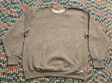 Y2K Russell Athletic Blank Crewneck Sweatshirt Sz XL 25in W X 29in L Gray