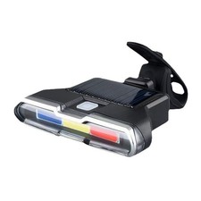 Tri-Color Variable Light Taillight with USB and Solar Dual Charging,8465