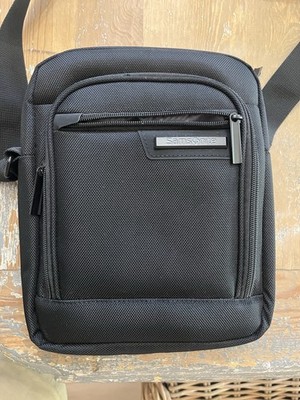 Samsonite Black Crossbody Messenger Bag , Lightweight, Inner Pockets L 10.5 W 9.