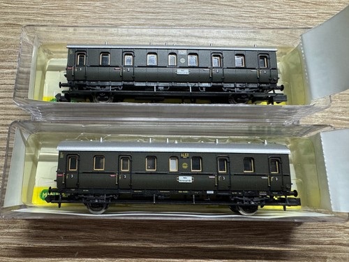 2 x Minitrix 13744 Spur N Abteilwagen 3 Klasse der DRG Neuwertiger Zustand OVP | Zustand: Gebraucht