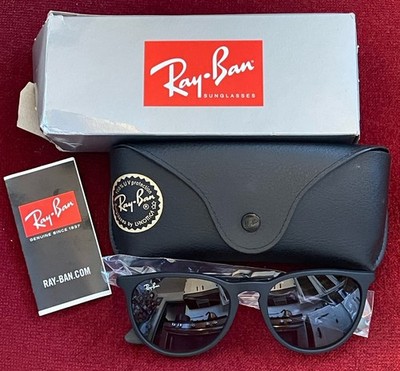 RAY BAN - NEW - ERIKA - 0RB4171 622/8G - RUBBER BLACK - LIGHT GREY GRADIENT