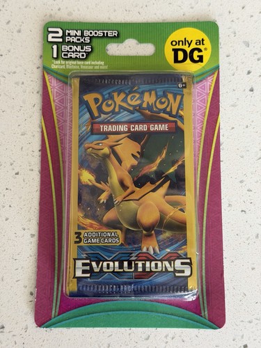 Pokémon TCG XY Evolutions 2x 3-card Mini Booster Packs + Bonus Card Charizard