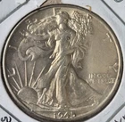1945 Walking Liberty Half Dollar, 90% Silver