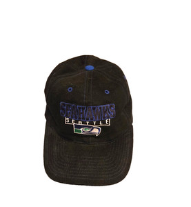 Seattle Seahawks Black Cap Adjustable Pro Player Officially Licensed NFL Product