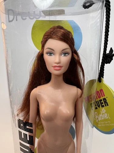 Barbie Fashion Fever Drew w Red Silky Hair & Lara Face Doll 2004 Avenue