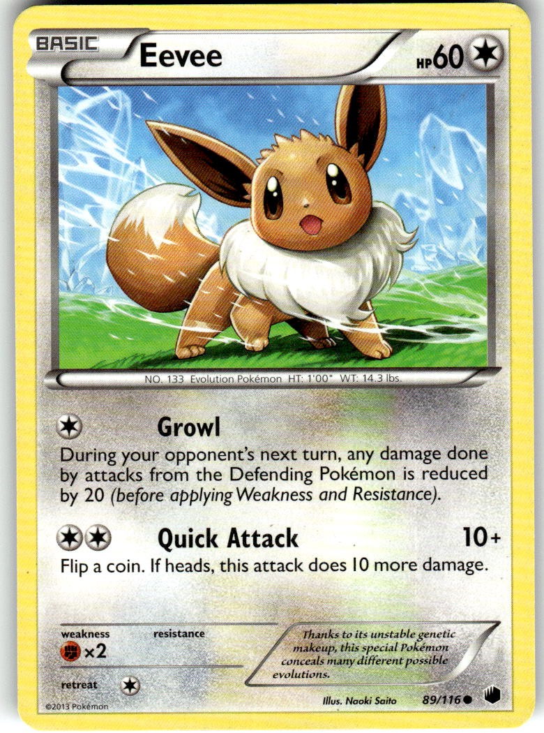 Eevee (89) Common Plasma Freeze 89/116 LP