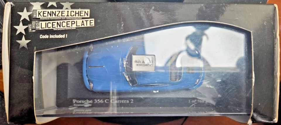 Minichamps Pauls Model Art Porsche 356 C Carrera 2 Enamel Blue 1 of 768 pcs. - Image 3 of 4