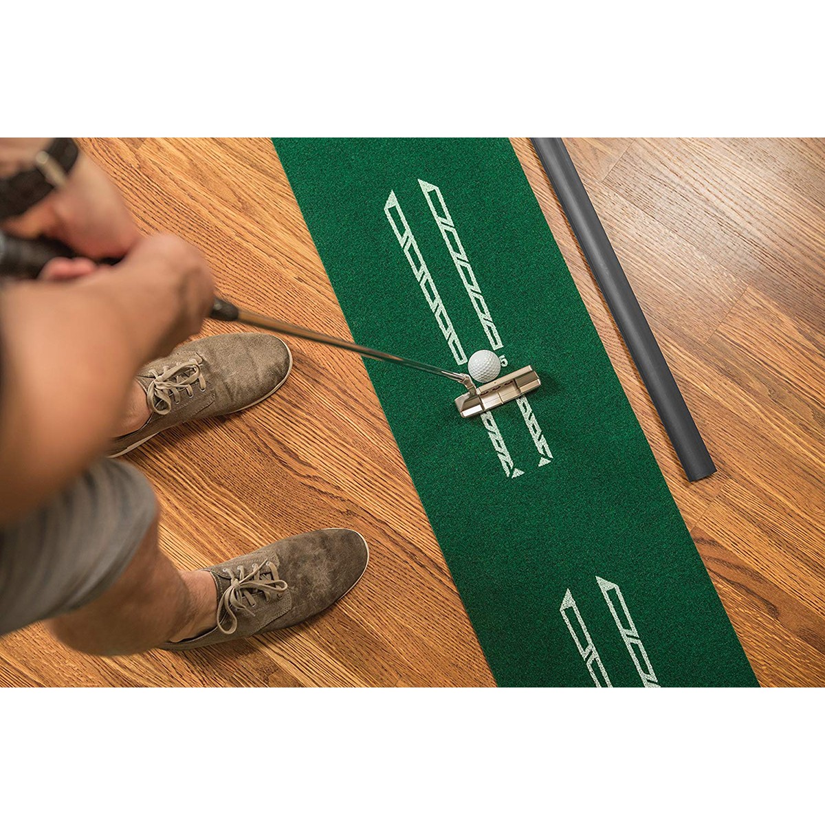 SKLZ Golf Accelerator Pro Putting Mat with Ball Return - Green