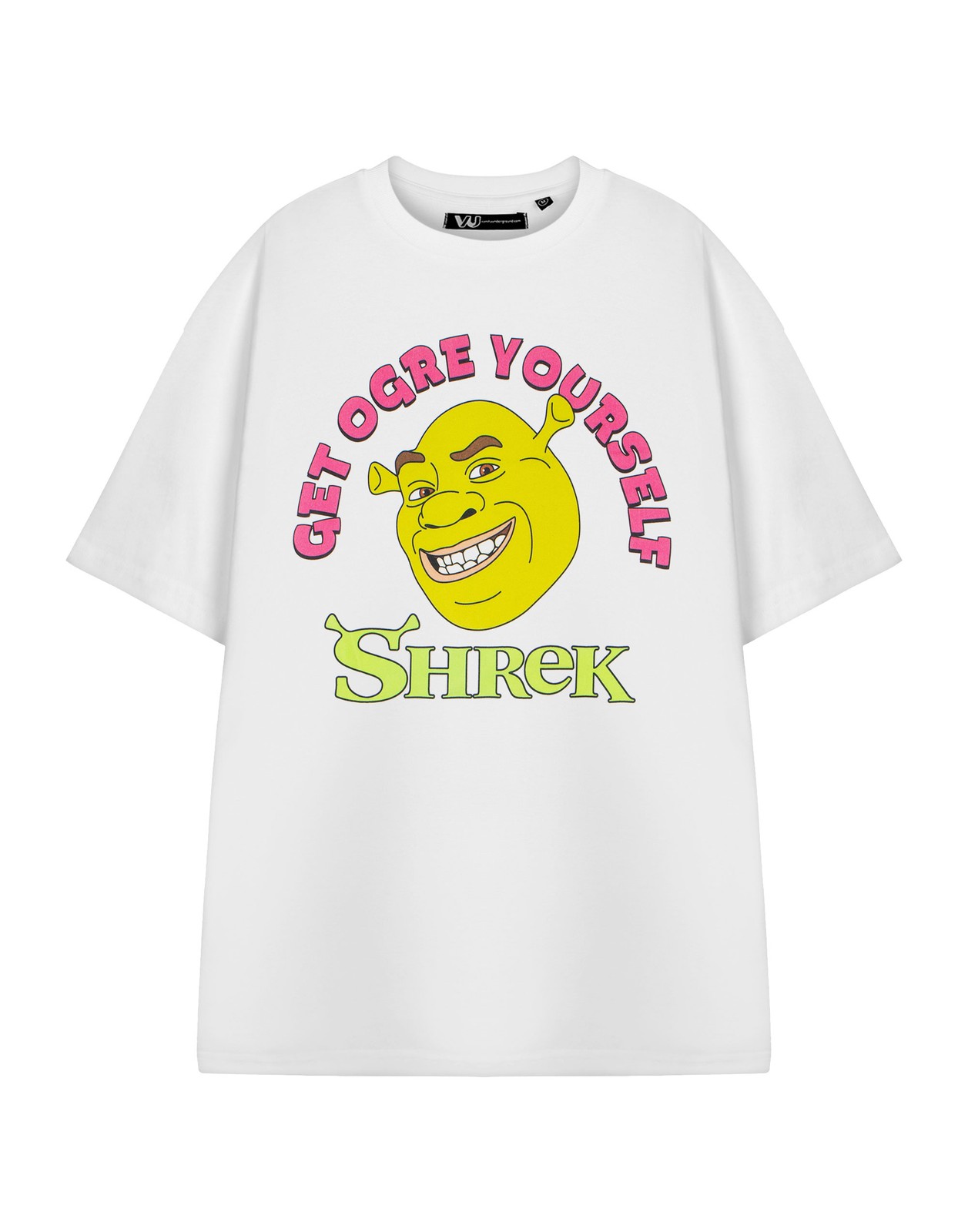 Shrek Weiß Get Ogre Yourself Kurzärmeliges T-Shirt Unisex Erwachsene