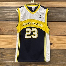 Michael Jordan Nike Michigan Wolverines 23 Blue and Gold Jersey Size XL