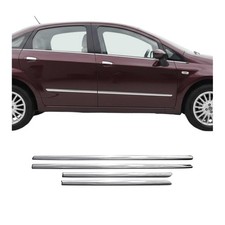 Seitentürleiste Türleisten Türschutzleiste für Fiat Linea 2007-2018 Edelstahl 4x