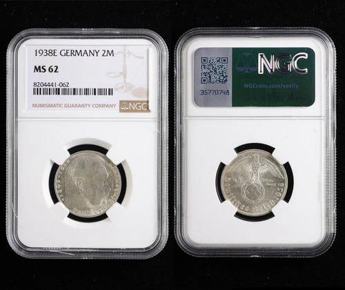1938E GERMANY 2M NGC MS 62