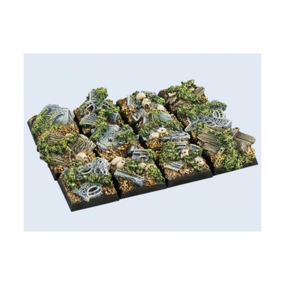 Micro Art Mini Base Graveyard 20x20mm Graveyard - Square Bases Pack New