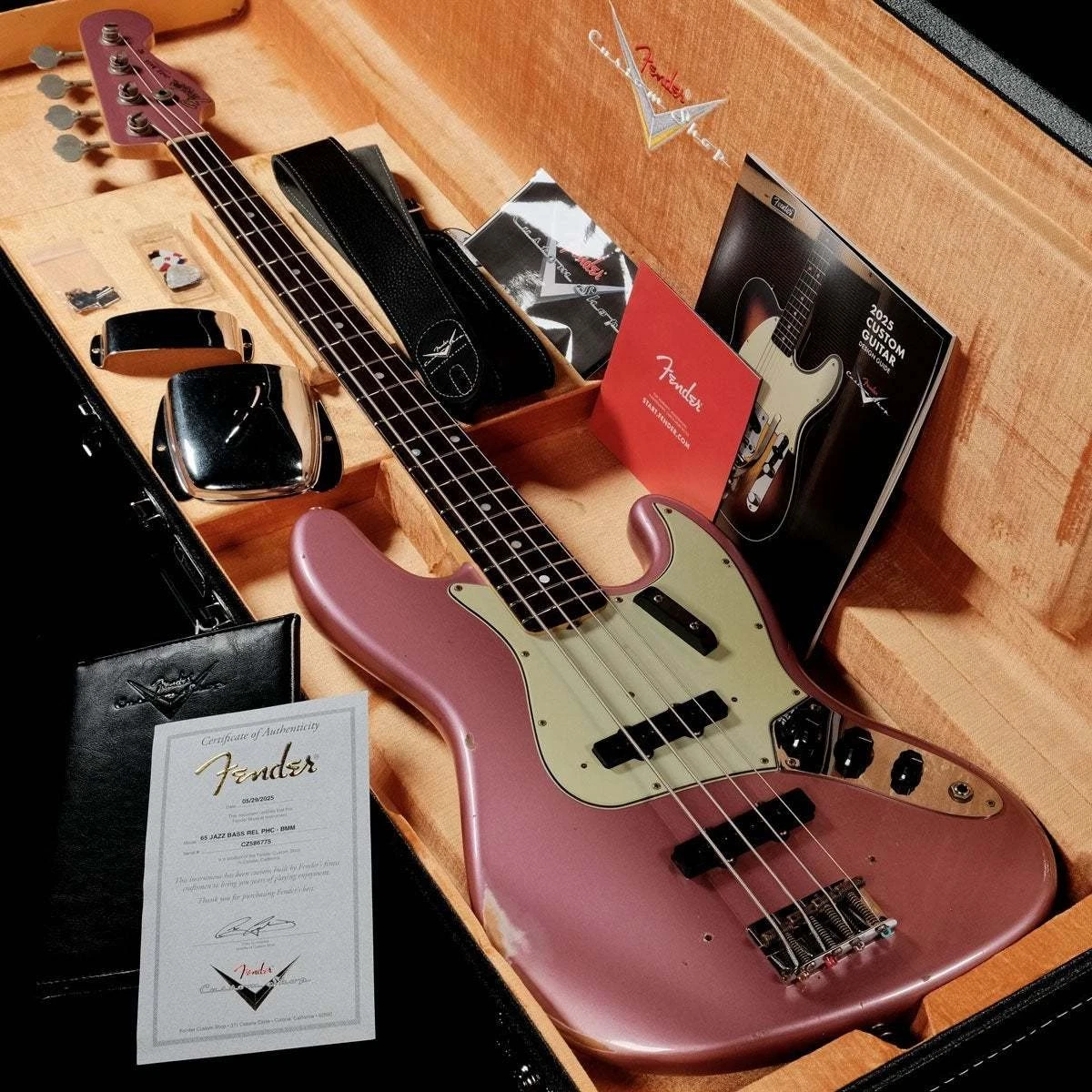 希少！Fender JAPAN Jazz Bass/Burgundy Mist Carter Vintage - Fender Jazz Bass 1965, Burgundy Mist Metallic