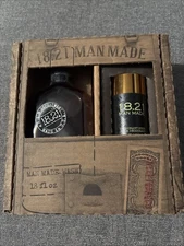 2 Piece 18.21 MAN MADE Body Wash Sweet Tobacco 18 oz and Deodorant 2.6 oz