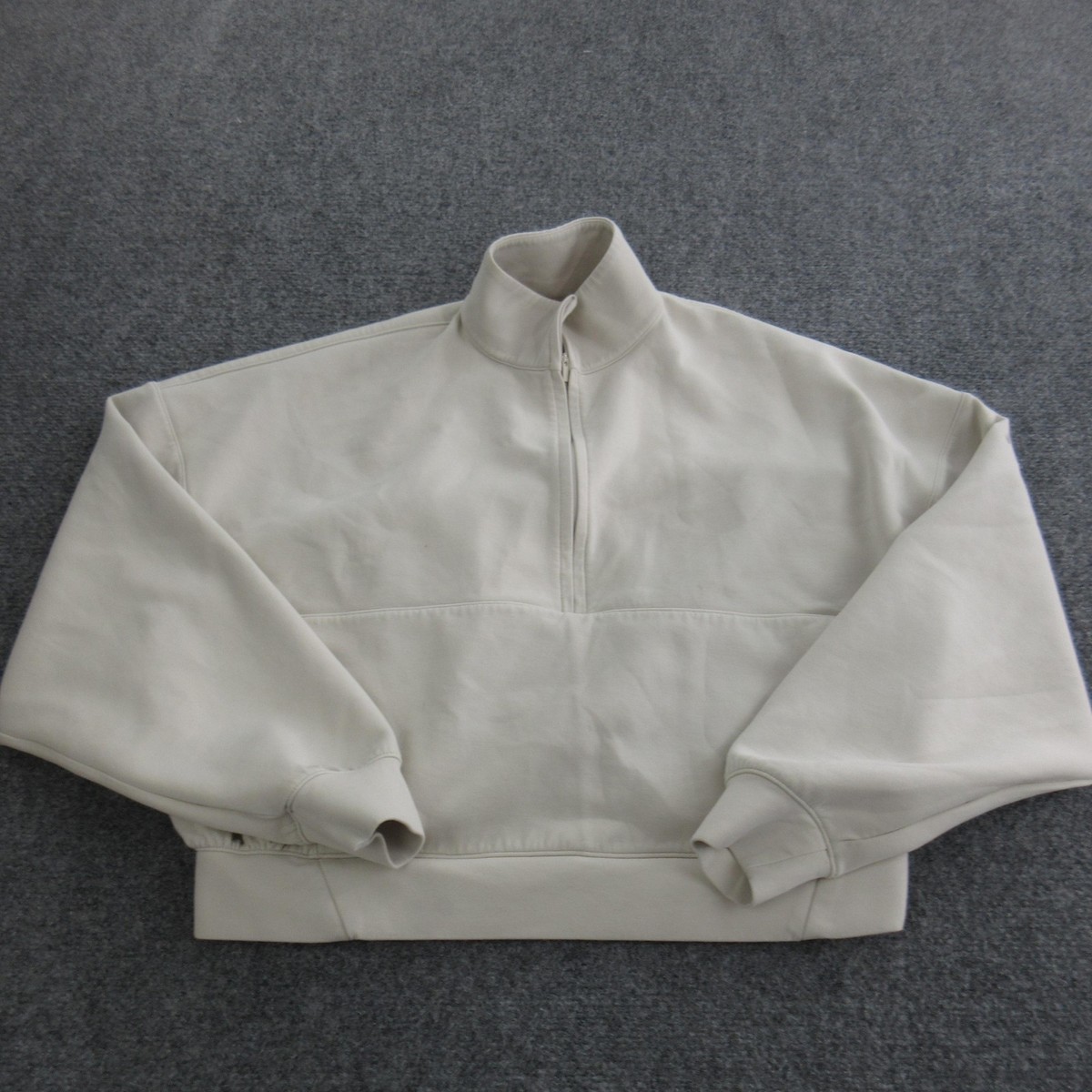 Nike 1/4 Zip Shirt Womens XS White Dri-FIT 24.7 Mock Neck Pullover