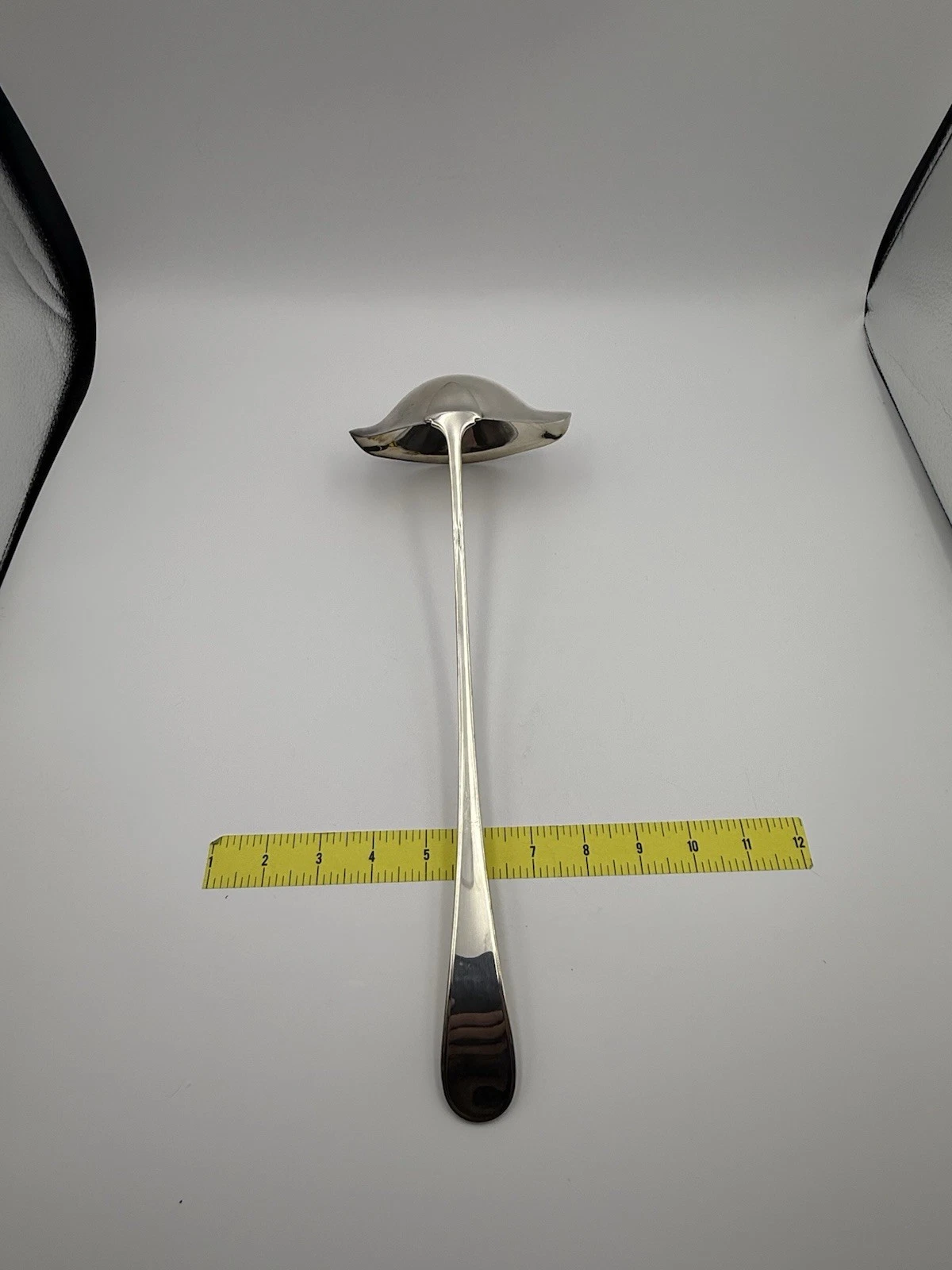 Wallace Silver Plate Large Ladle 11” – Wide Bowl – Vintage Serving Utensil