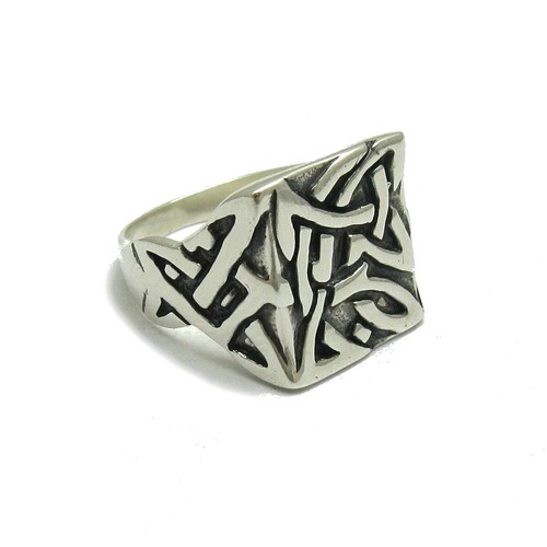 Genuine Solid Sterling Silver Celtic Men's Ring 925 Hallmarked Handmade Empress - Picture 3 of 6