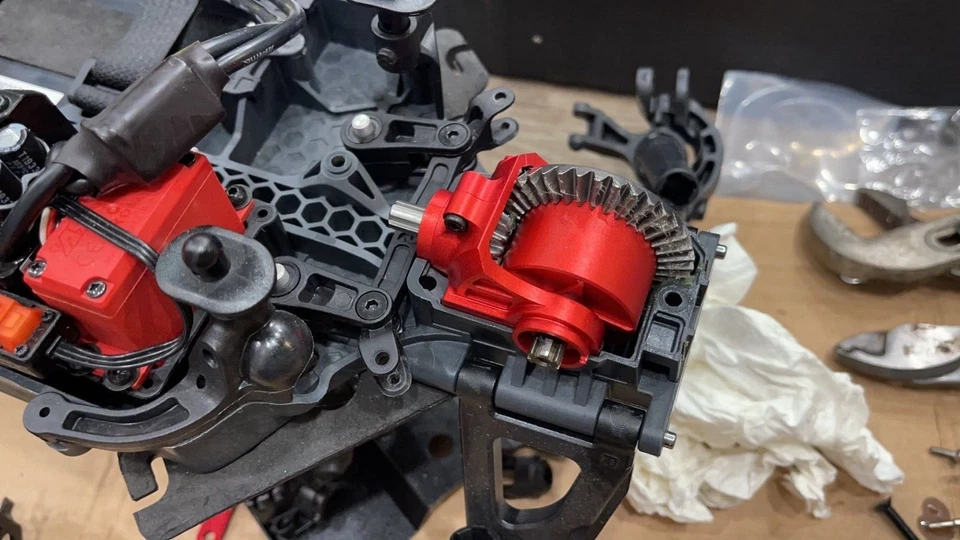 Aluminum differential Diff Case+Spur Gear + Pinion Arrma Senton 3s BLX - Image 4 of 4