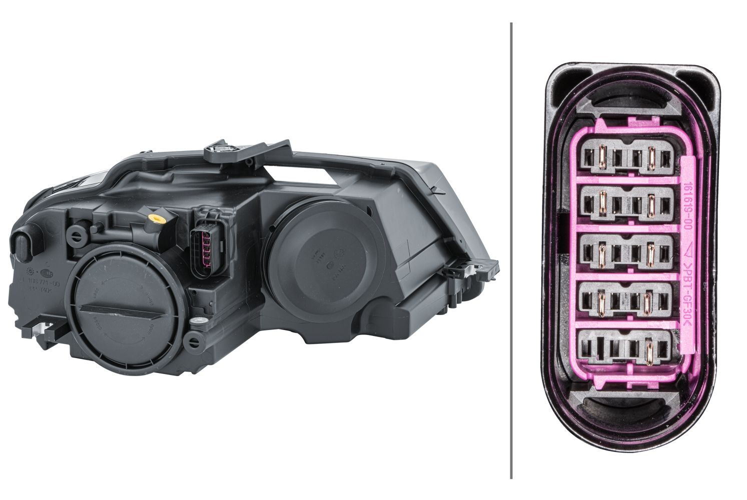 HELLA FF/Halogen-Headlight - left - for e.g. (NON UK, RH traffic 